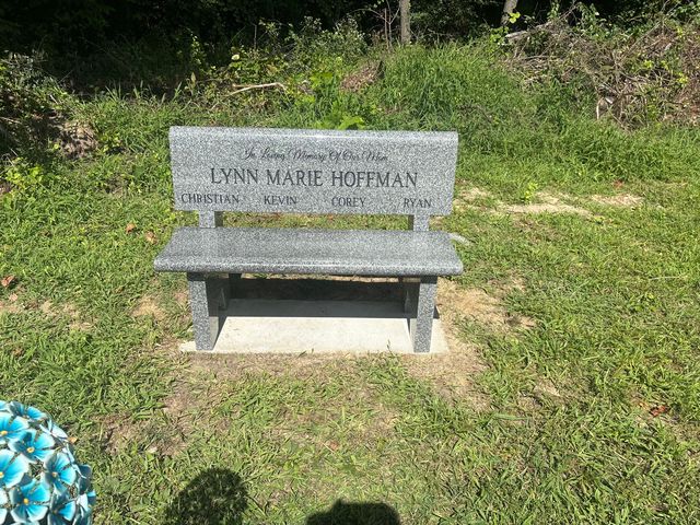 Benches & cremation memorial made by Tri-State Monument Company